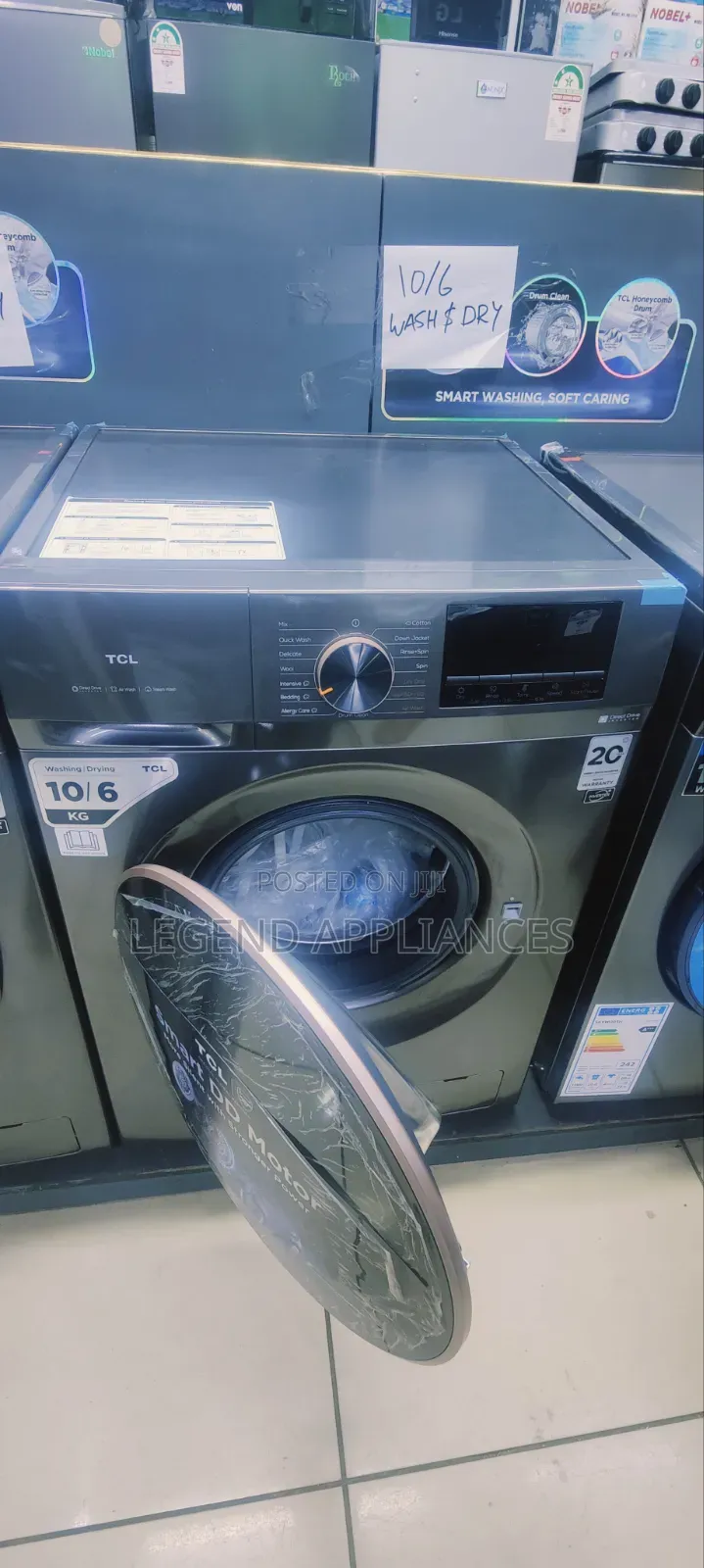 TCL Washing Machine 10kg Washer With 6kg Dryer Front Load