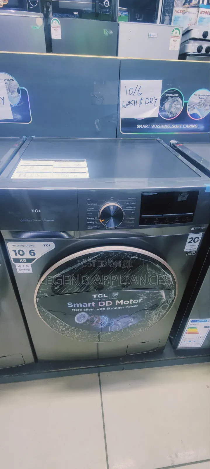 TCL Washing Machine 10kg Washer With 6kg Dryer Front Load