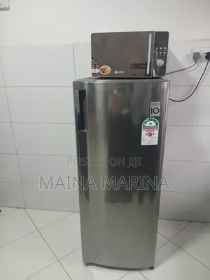 LG 220L 60W Fridge and Nunix 20L Microwave