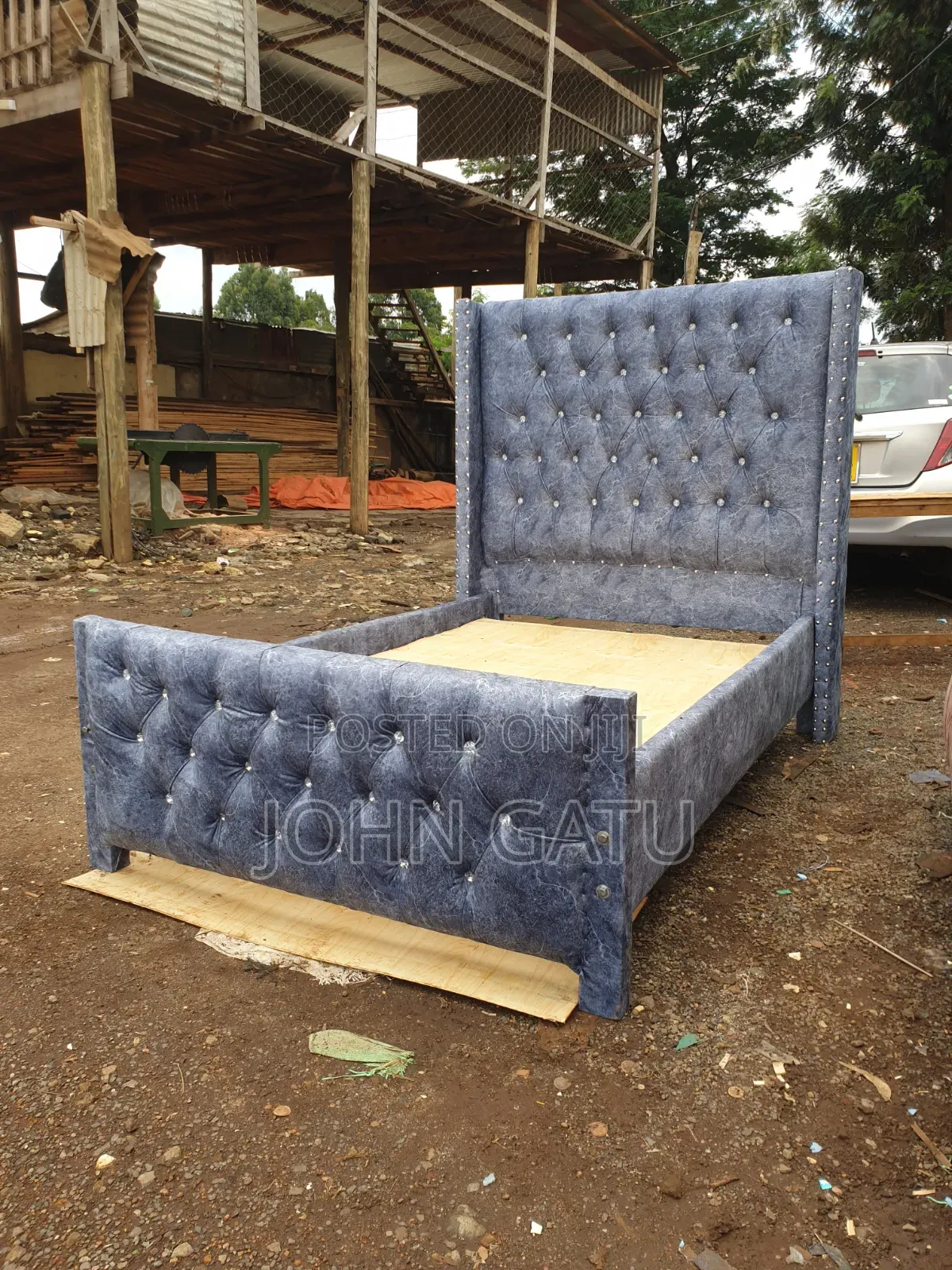 4 by 6 Chester Bed Gray