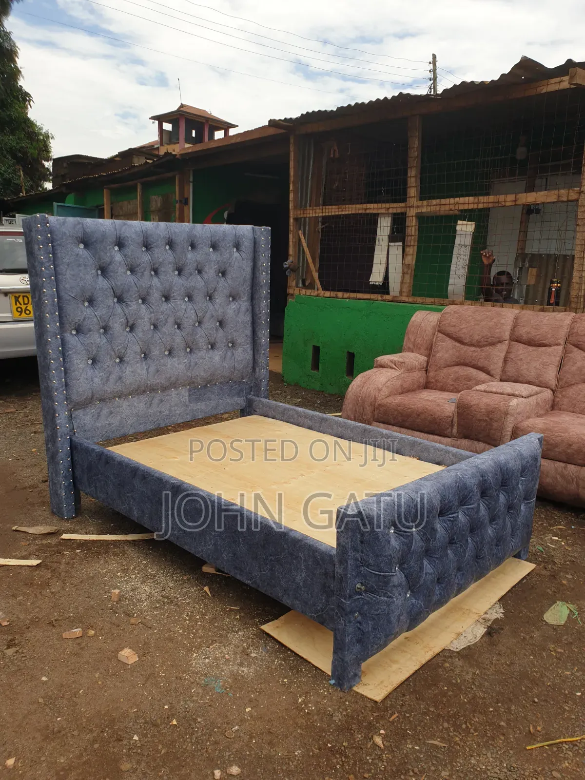 4 by 6 Chester Bed Gray