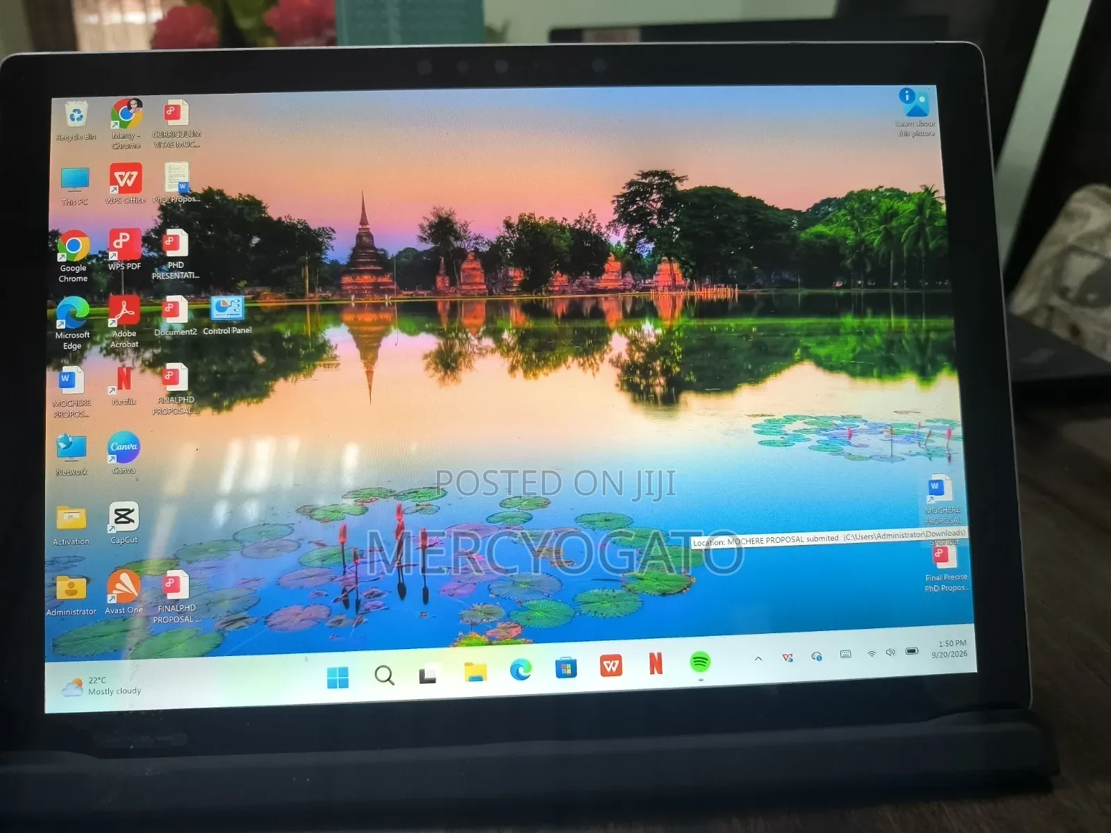 Laptop Microsoft Surface Pro 6 8GB Intel Core i7 SSD 256GB