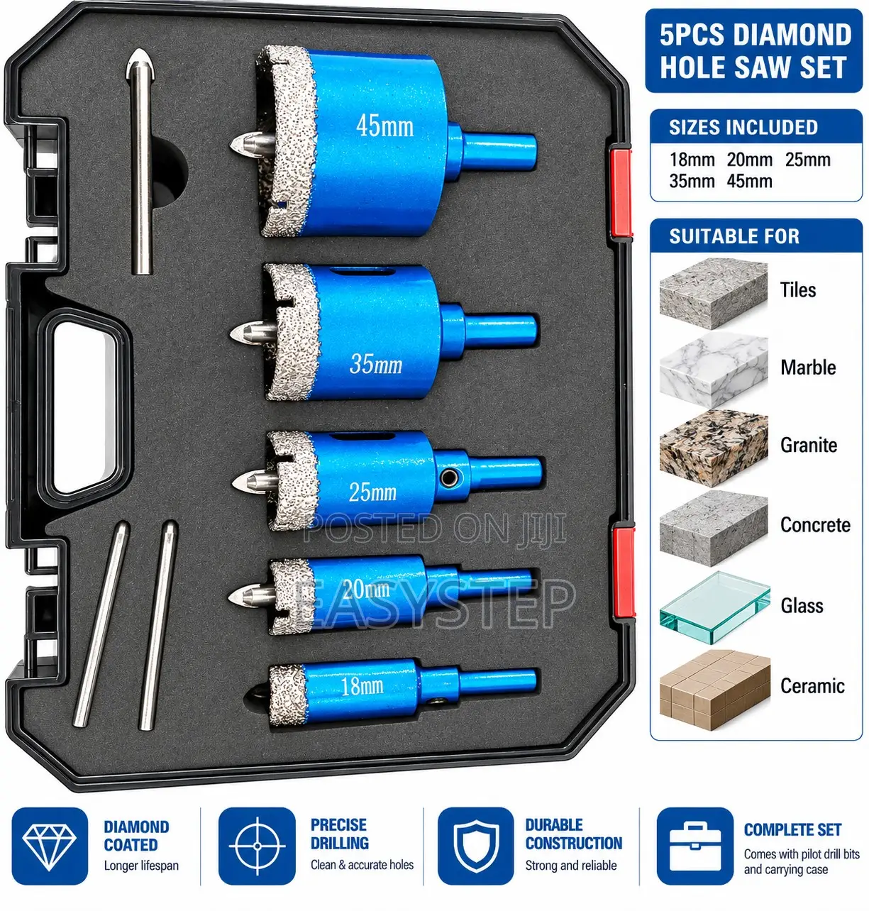 Drill Diamond Hole Saw Set