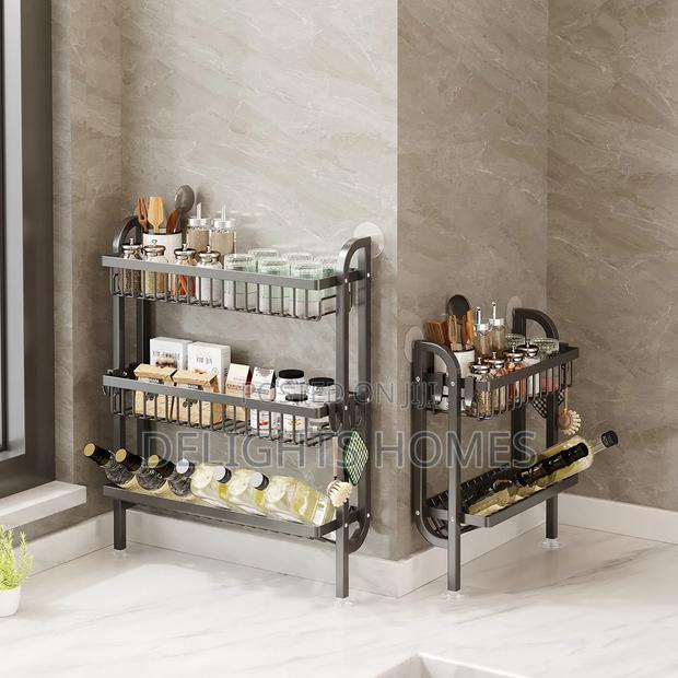 3-Tier Wall-Mounted Kitchen Storage Rack-Bli