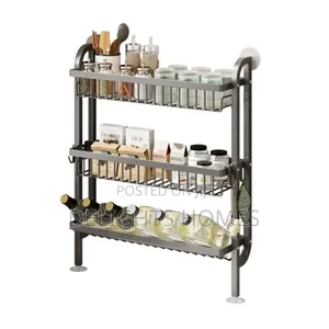 3-Tier Wall-Mounted Kitchen Storage Rack-Bli