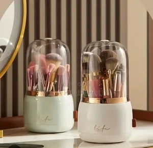Rotary Glam Cosmetic Makeup Brush Organizer Bucket