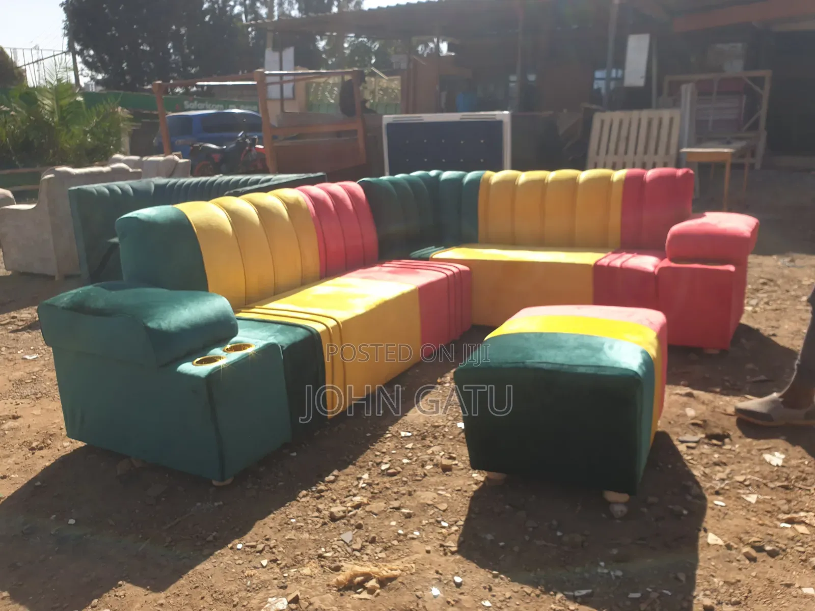 Jamaican Rasta Corner Seat 6 Seater
