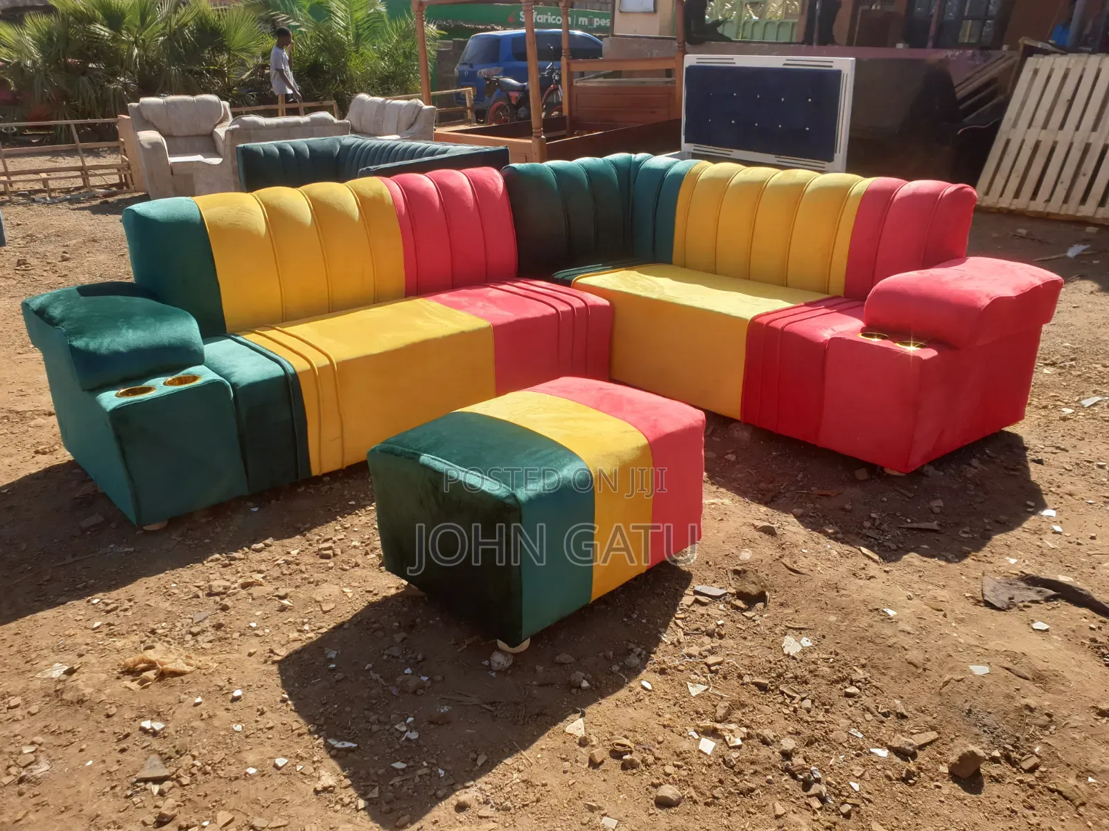 Jamaican Rasta Corner Seat 6 Seater
