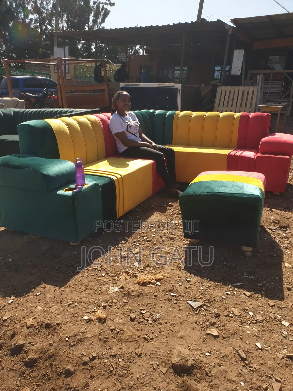Jamaican Rasta Corner Seat 6 Seater