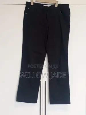 Black Straight Leg Denim - Size 12/14