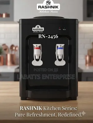 Elegant Black Hot Normal Water Dispenser – Modern Table Top Design