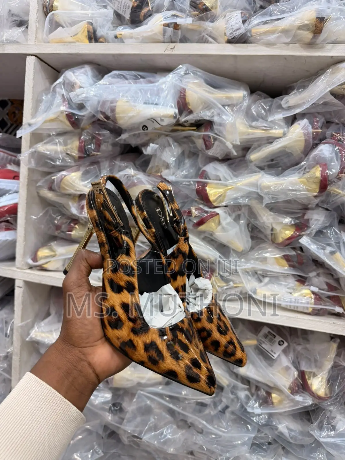 Pointed Toe Stiletto Slingback Pumps Size 37-41
