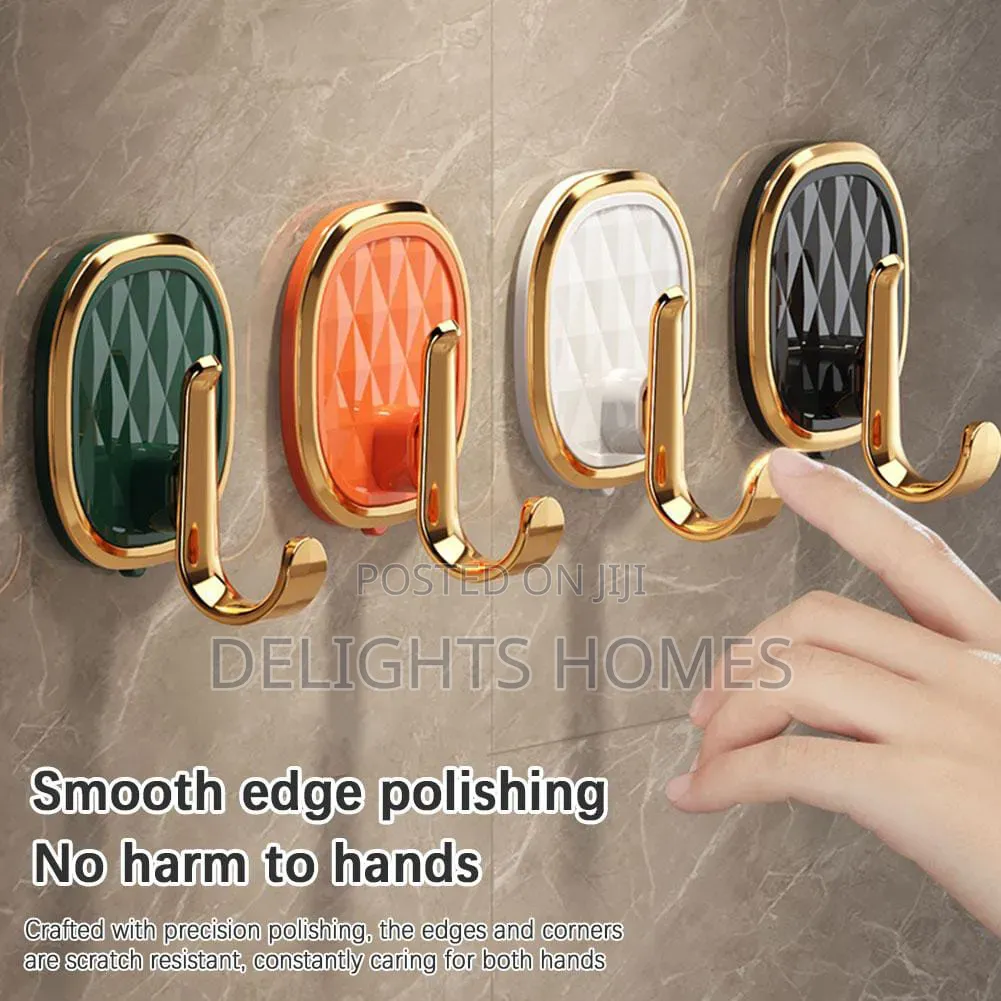 2pcs Luxury Punch Free Multifunctional Wall Hooks-Bli