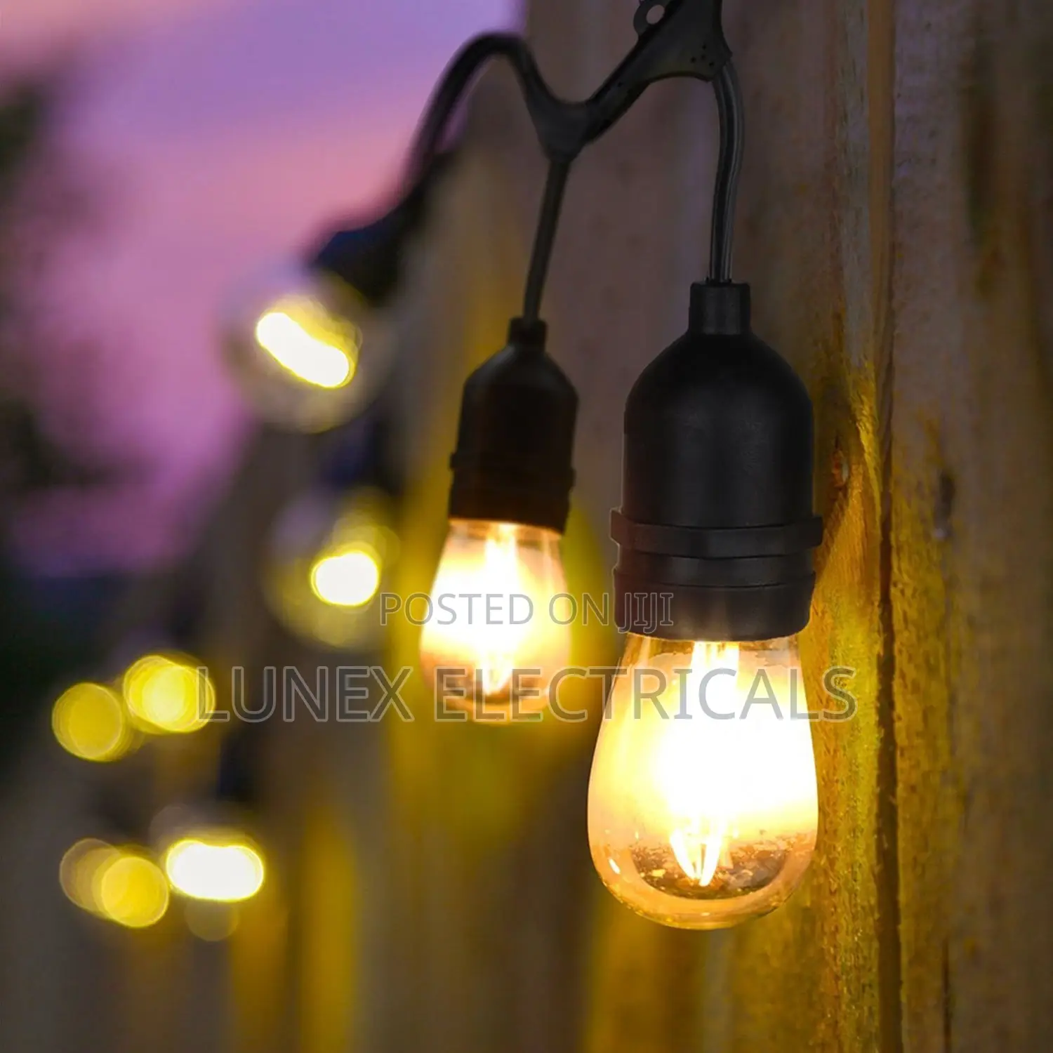 Vintage LED String Lights Holiday Light Courtyard Outdoor Decoration