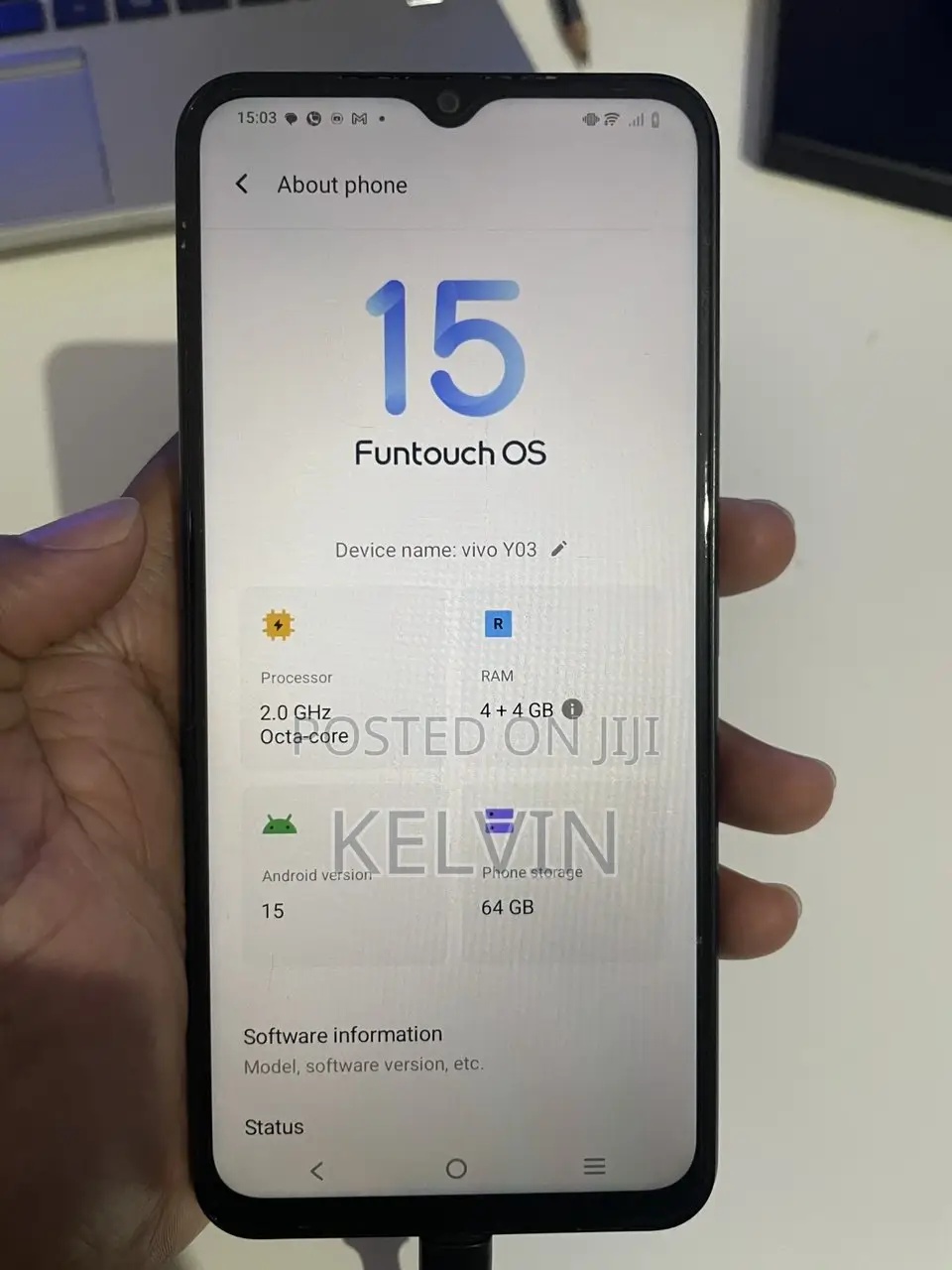 Vivo Y03 64 GB Black