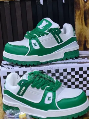 Louis Vuitton Maxi Green White Sneakers