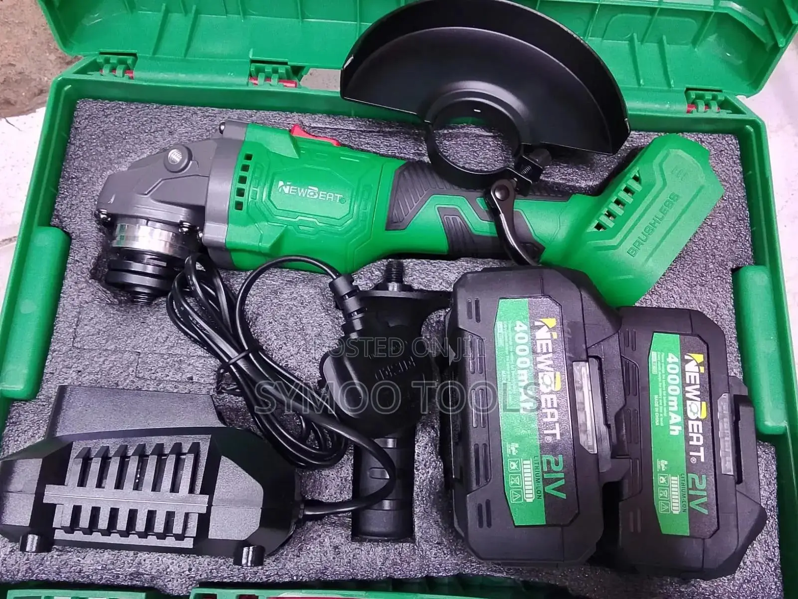 Newbeat 21V Cordless Brushless Angle Grinder