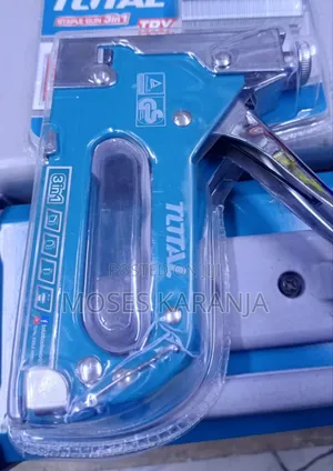 Total 3-in-1 Stapler Gun for Furniture, Carpentry & Crafts