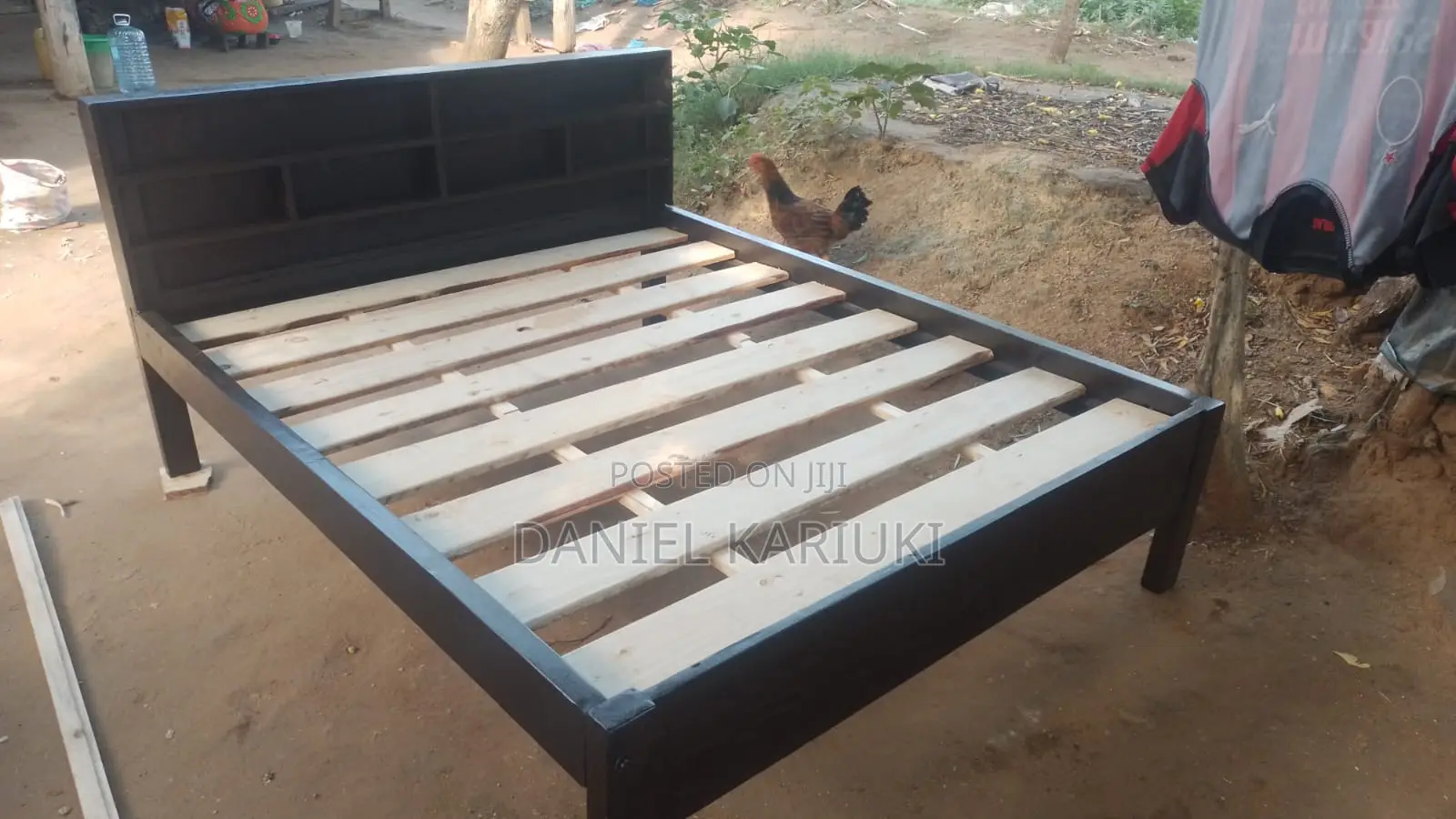 Queen Size Bed With High Density Mattress