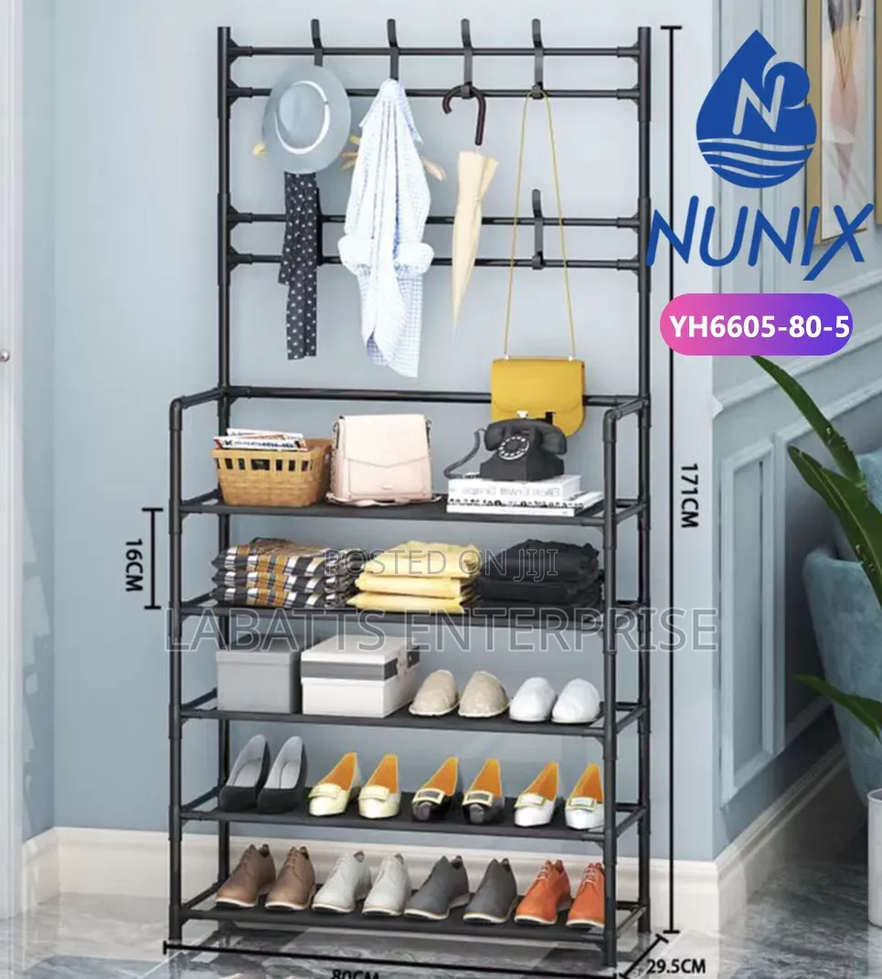Nunix Multi-Purpose Shoe, Coat Bag Storage Rack