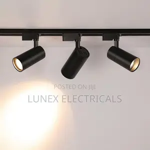 Lighting White Black Aluminum COB 30W Ceiling LED Track Light