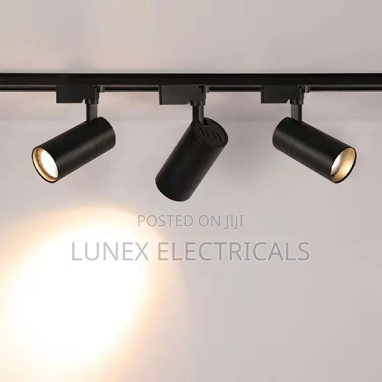 Lighting White Black Aluminum COB 30W Ceiling LED Track Light