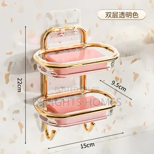 Luxury Double-Layer Wall Mounted Soap Holder-Bli