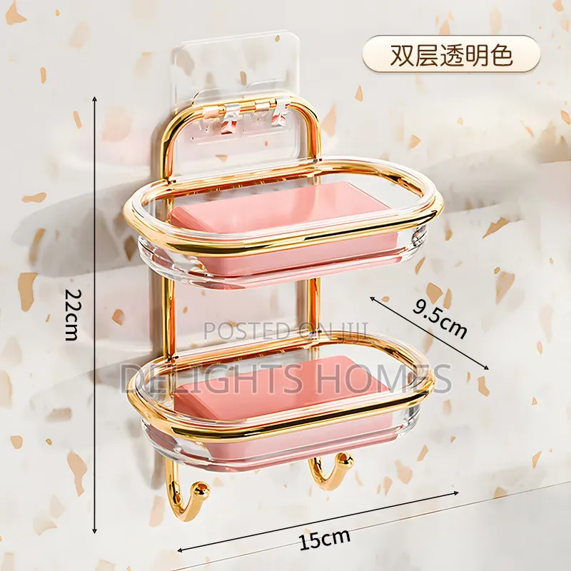 Luxury Double-Layer Wall Mounted Soap Holder-Bli