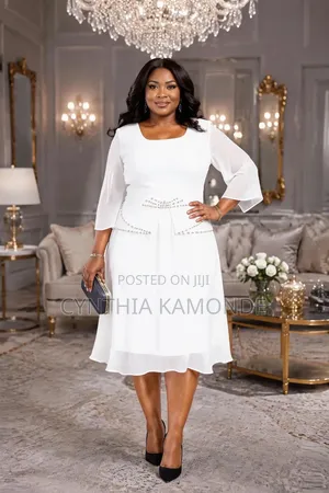 Beautiful Chiffon Midi Dress – Office Occasion Wear