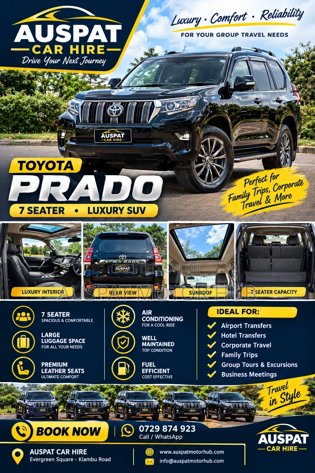 SUVs FOR HIRE