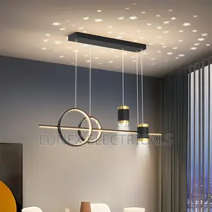Black Ceiling Chandelier Modern LED Pendant Light