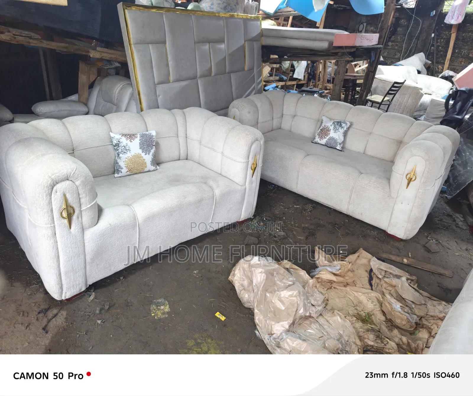 Bubble Sofa 5 Seator 3 and 2 Cream White Colour