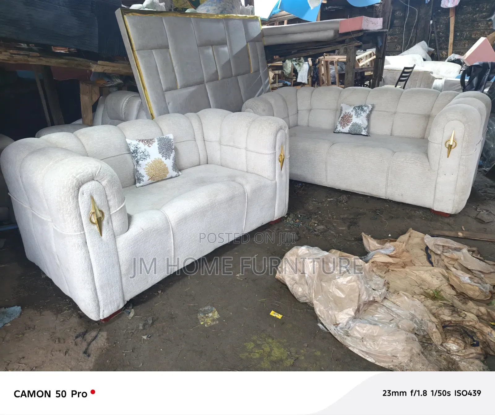 Bubble Sofa 5 Seator 3 and 2 Cream White Colour