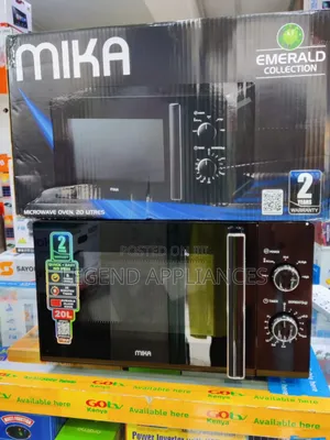 Mika 20L Manual Microwave, 700W, Black