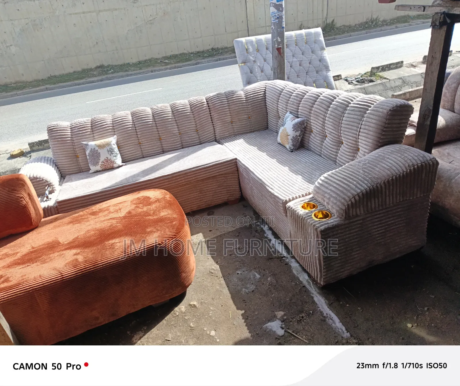 L Shaped Sofa 6 Seator With Codro Material 