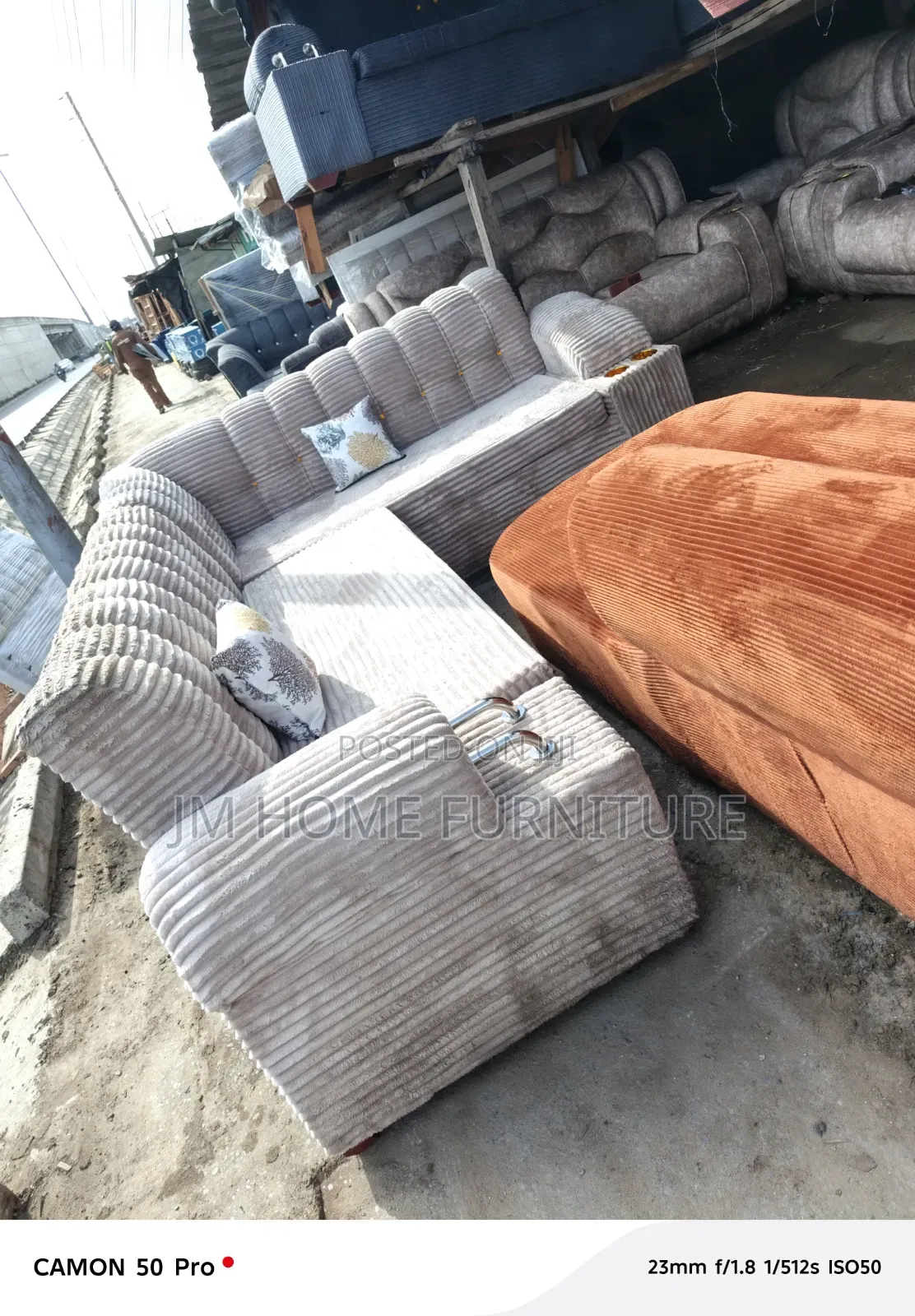 L Shaped Sofa 6 Seator With Codro Material 