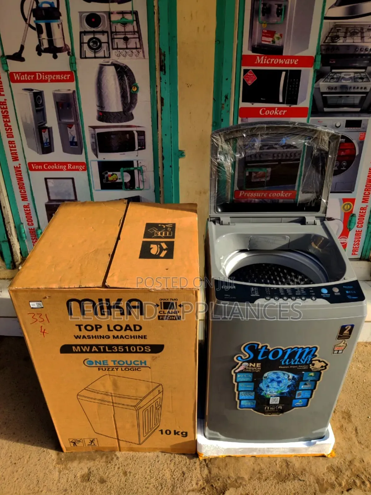 MIKA Washing Machine, 10Kg, Top Load Washer