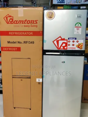 Ramtons 138l Double Door Fridge Direct Cool, Stainless Steel