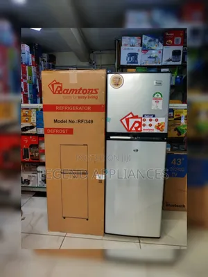 Ramtons 138l Double Door Fridge Direct Cool, Stainless Steel
