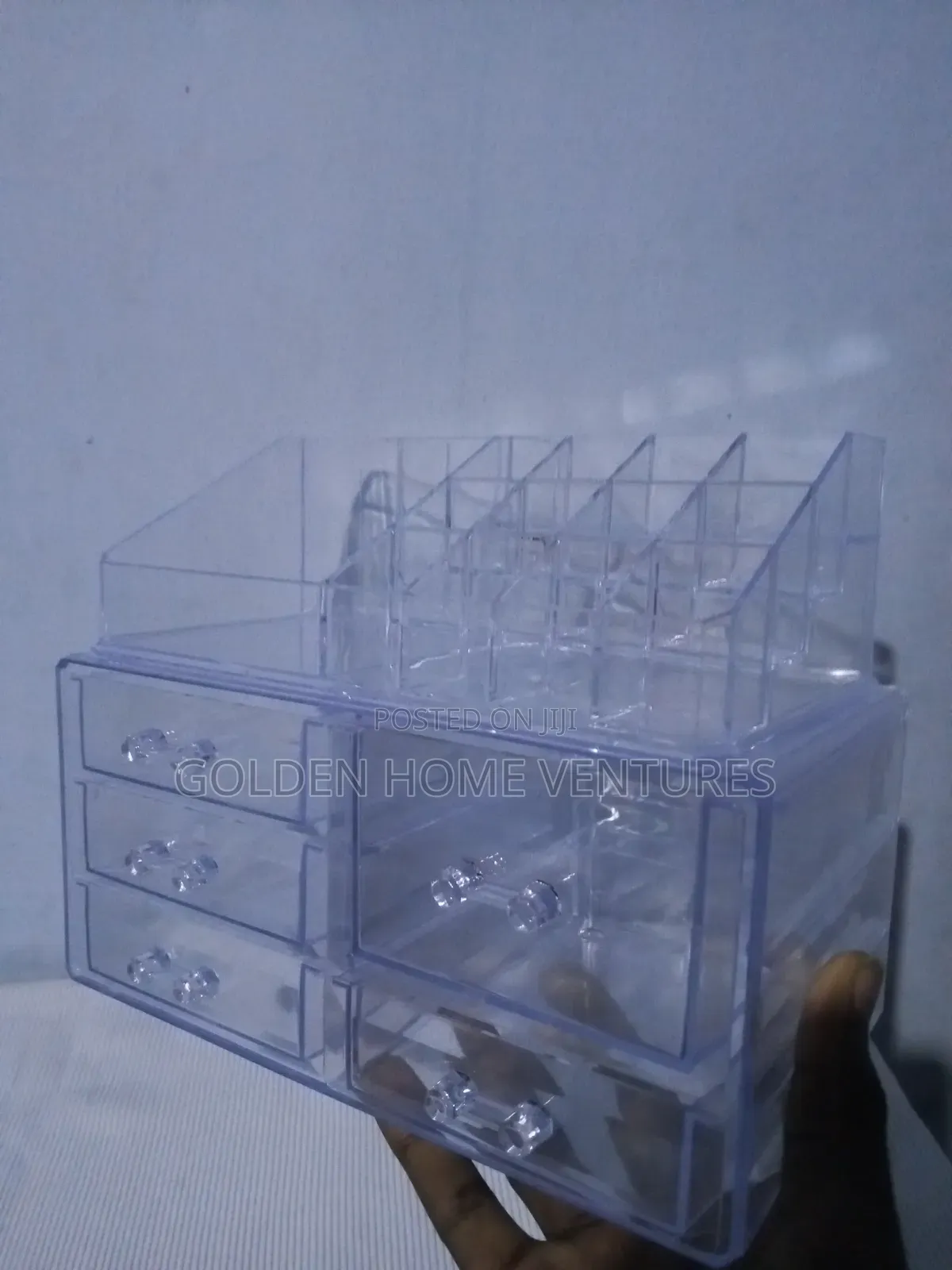 5 Drawer Clear Acrylic Cosmetic Storage Box Makeup Organizer