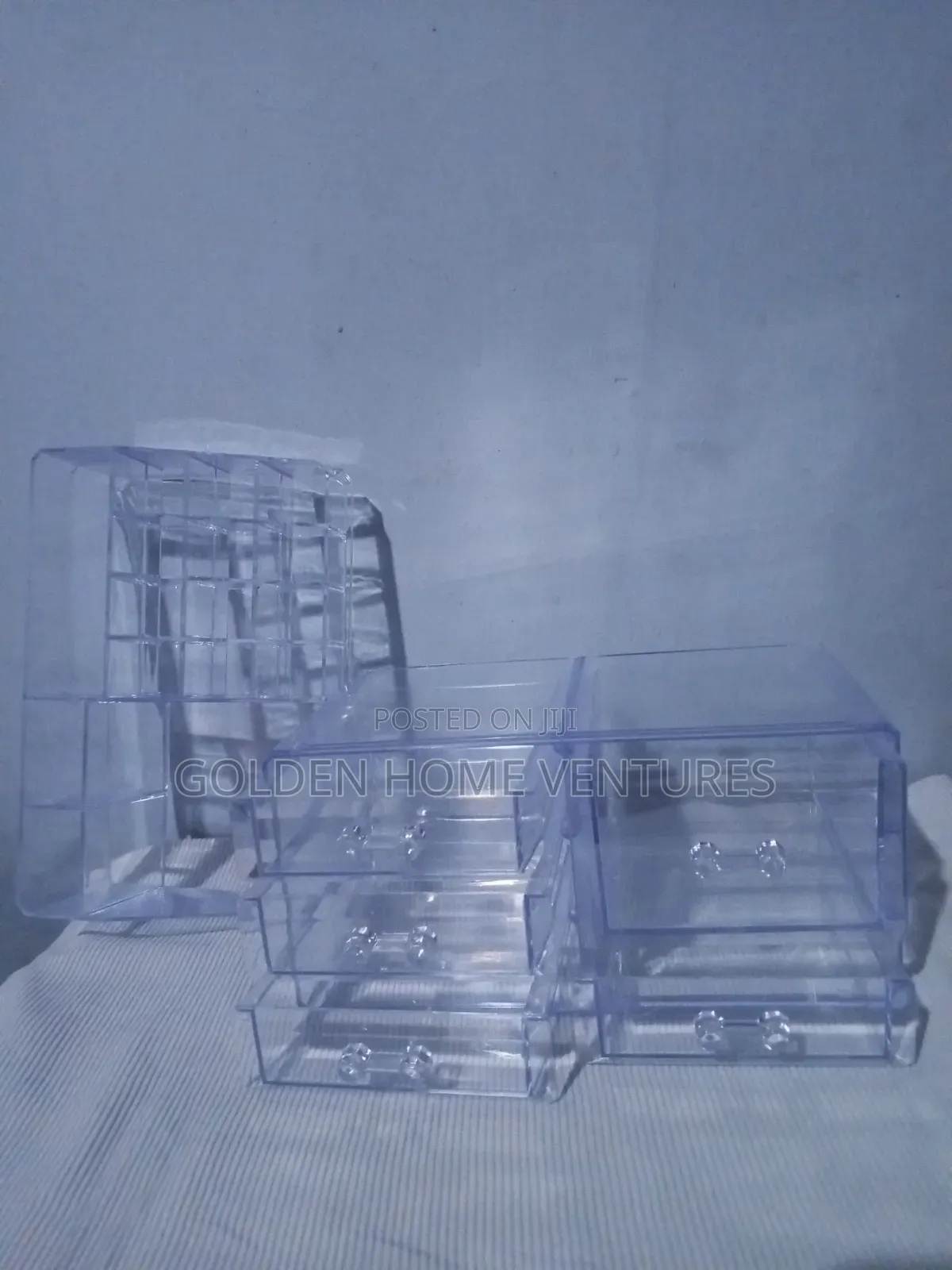 5 Drawer Clear Acrylic Cosmetic Storage Box Makeup Organizer