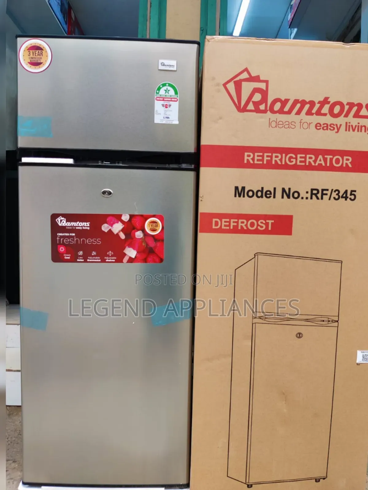 Ramtons Fridge 204L Silver