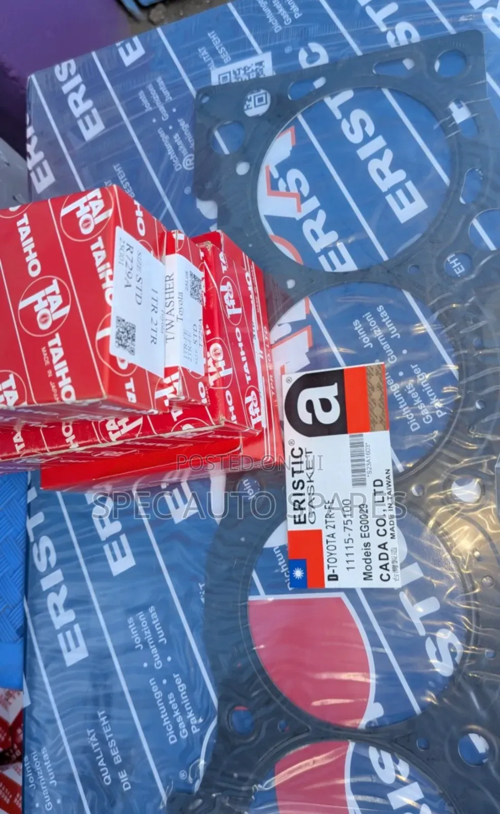 Japan 2TR Gasket Rings Con Main Thrust Washer and Valve Seals