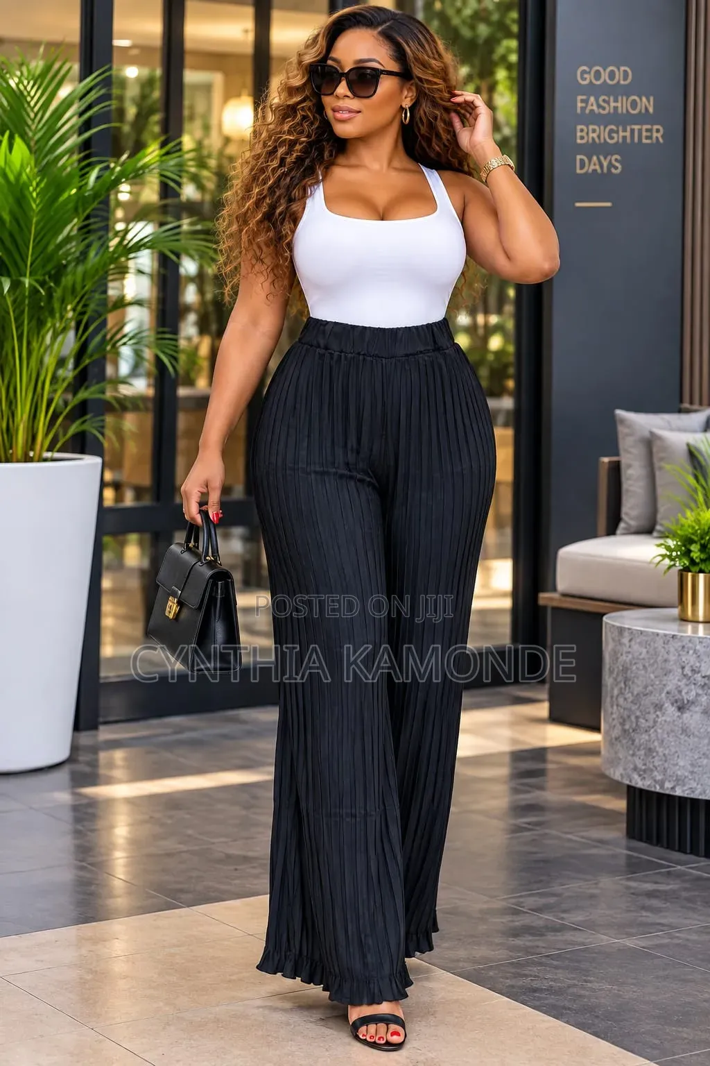 Pleated Pallazo Pant
