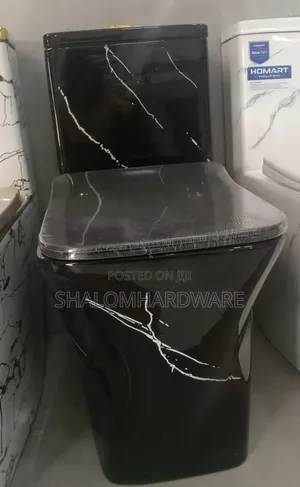 Black One Body Toilet Seat