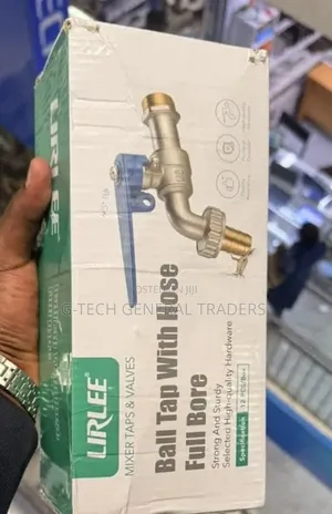 Lirlee Full Bore Ball Washing Machine Tap With Hose