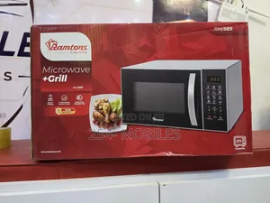 Ramtons RM/589 23L Digital Microwave Oven With Grill – Silver Black