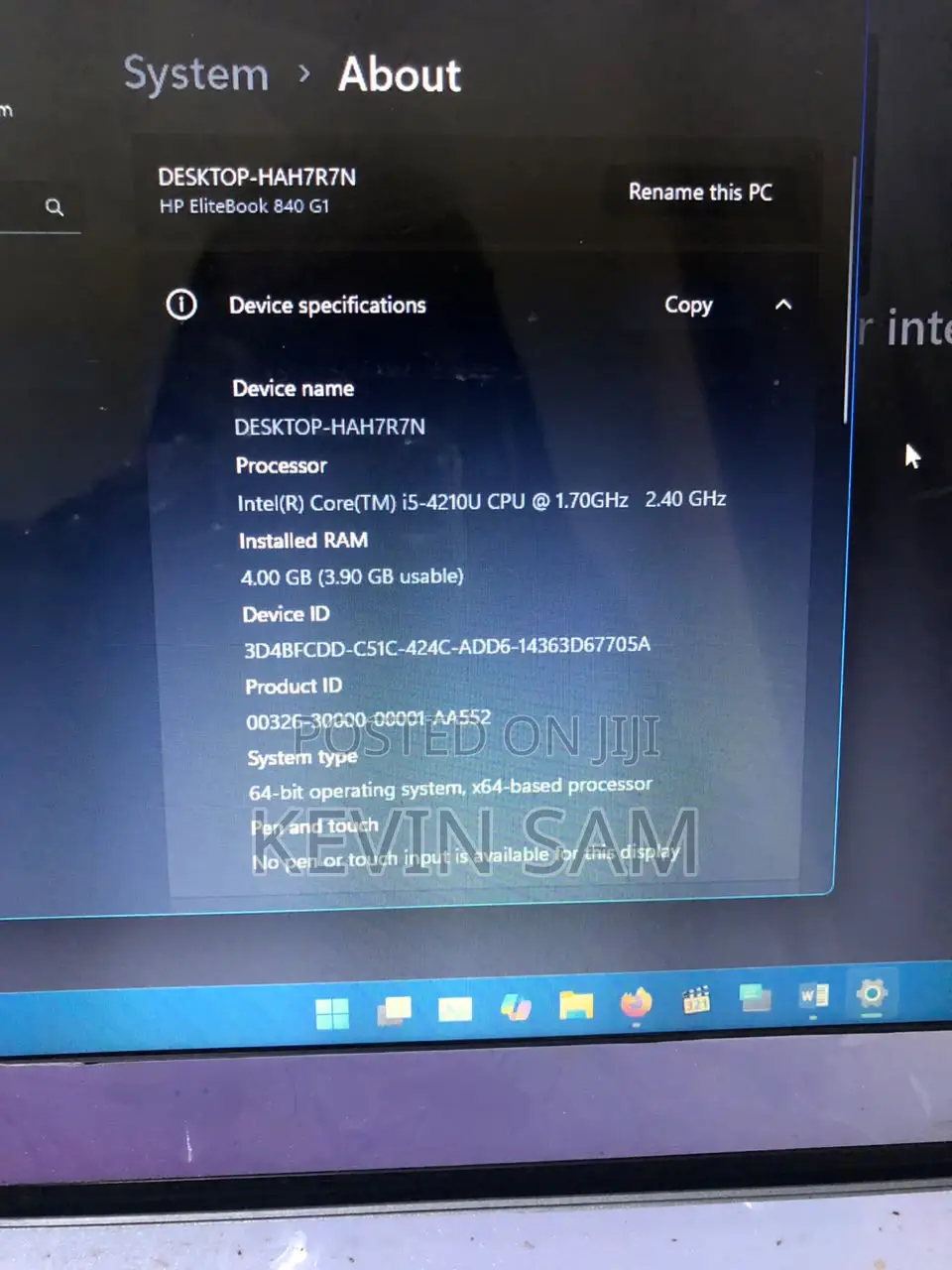 Laptop HP EliteBook 840 G1 4GB Intel Core i5 SSD 500GB