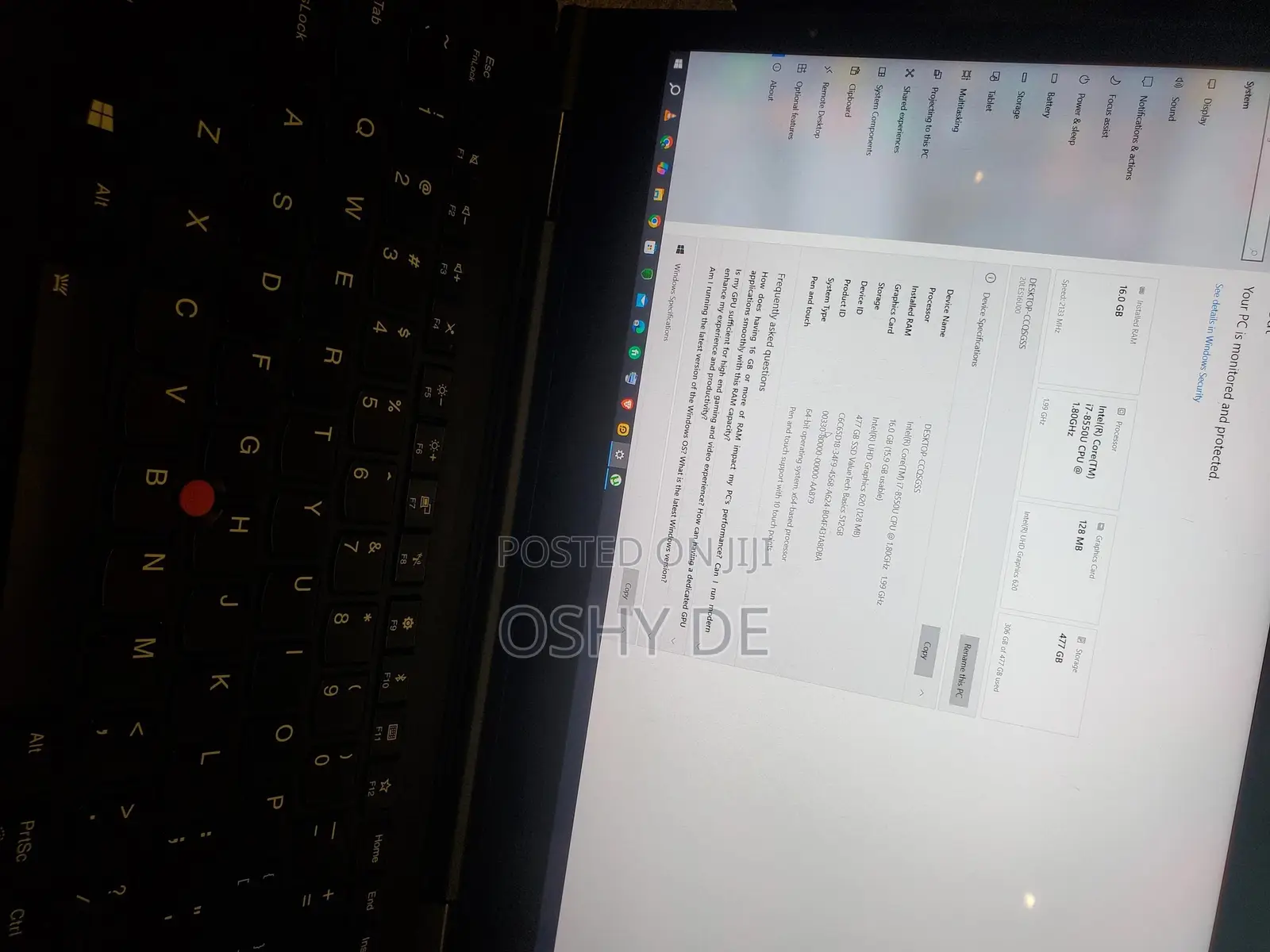 Laptop Lenovo ThinkPad X1 Yoga 16GB Intel Core i7 SSD 512GB