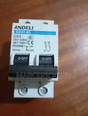 Andeli Double Pole Breaker C63
